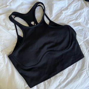 ALO YOGA Padded Black Top “S”